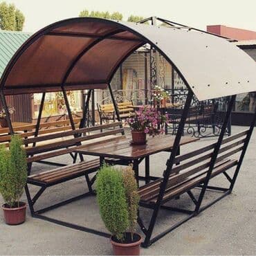 Sifarişlə bağ yelləncəkləri: Metal EN MMC olaraq istədiyiniz forma və ölçüde demir işlerinin — 18