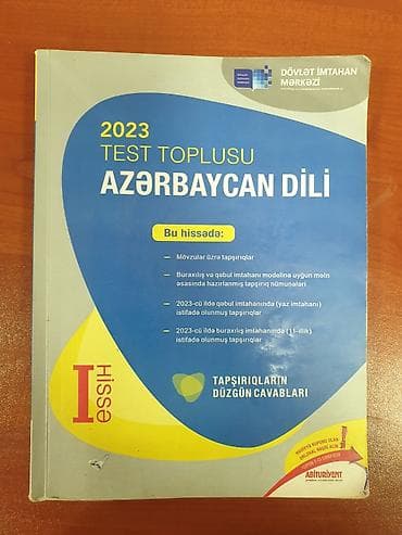 Məhsul: 2023 Test Toplusu – Azərbaycan Dili (I hissə) Təsvir: - lalafo.az -da Məhsul: 2023 Test Toplusu – Azərbaycan Dili (I hissə) Təsvir: -