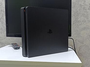 consol: Şəkildəki original dəst PS4 slim 500gb +2 pult+ 2disk +20 oyun/ — 4