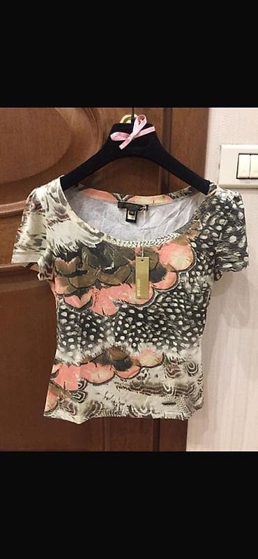 roberto cavalli: Roberto Cavalli qadın köynəyi (T-shirt) - Ölçü: XS (etiketdə — 1