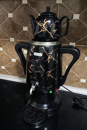 Elektrikli samovar/çaydan dəsti Yaxşı vəziyyətdədi cəmi 1 ay işlənilib
