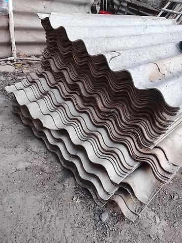 ucuz misarlar: Dalğalı şifer dam örtüyü vərəqləri - Material: dalğalı şifer (boz — 5