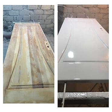 avtomatik qapı qolları: Qapıların rənglənməsi və restavrasiyası xidməti - Taxta və MDF — 2