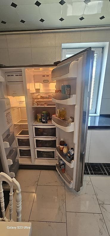 işlenmiş soyducular: İşlənmiş 2 qapılı Teka Soyuducu Satılır, rəng - Gümüşü, Dispenserli — 8