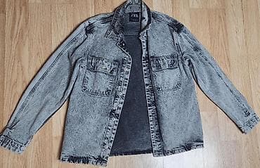 geyin: ZARA kişi denim köynəyi/jaketi Ilkin qiyməti 120 AZN olub. Az — 4