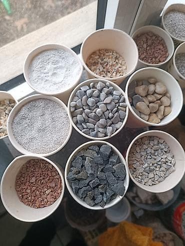 dekor sekiller: Dekorativ daş və çınqıl fraksiyaları Məhsul təsviri: - Rənglər — 5