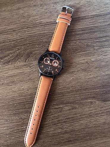 Kişi ayaqqabıları: Qol saatı, rəng - Qara — 1