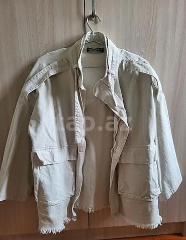 jordan jaket: Brend: OSSY HOMER Ölçü: M Rəng: Açıq bej/krem Məlumat: - Oversize — 1