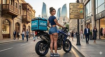 bağ isi: Moto-kuryer tələb olunur, Ayda 2 dəfə ödəniş, Təcrübəsiz — 1