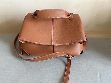 converse canta: Polene klassik dizaynlı çiyin/çapraz çanta – karamelli qəhvəyi rəng — 1