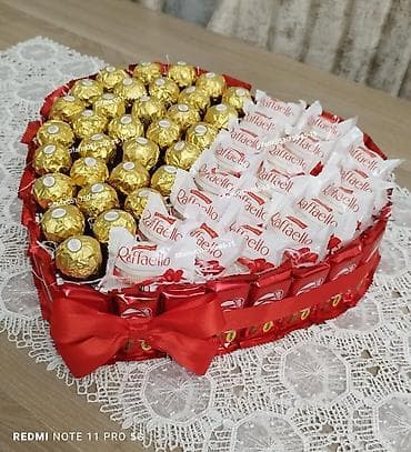 шоколад: Kinder buketleri,kinder sebetleri,kinder boxlar sifarisle — 5
