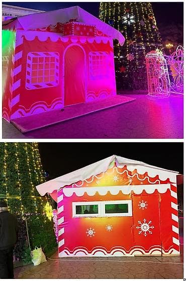 Hazir profilden yigilmish koshk-domik 1500 Azn. Olchu 4×2m. Hundurluk