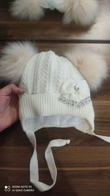 детская верхняя одежда: 2-3 yaş qalın papaq — 1