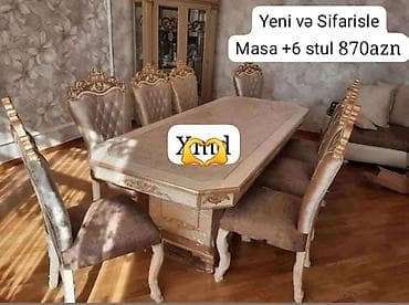 taxta stol stullar: Masa ve oturacaq rəng seçimi var — 1