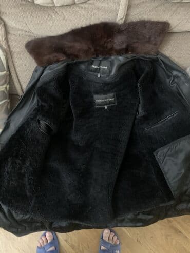 Köynəklər: Giovanni kişi dəri palto - Material: yumşaq qara təbii dəri - Yaxası — 6