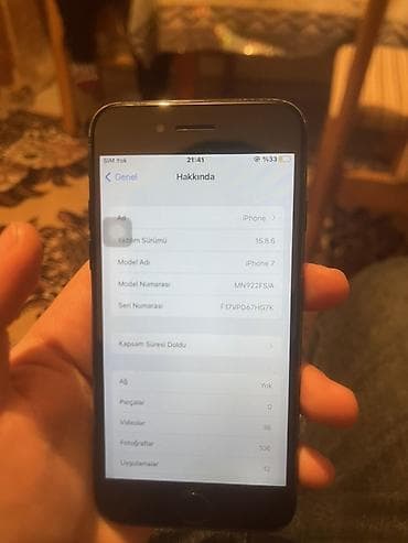 iphone temiri: IPhone 7, 128 GB, Qara, Barmaq izi — 8