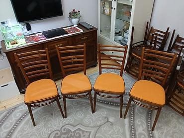 agac satilir: 4 ədəd təmiz fıstıq ağacından stul satılır. Çexoslavakiyanın qədimi — 2
