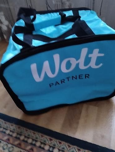 Wolt Partner izotermal çatdırılma çantası - Rəng: açıq mavi, qara