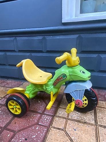 Велосипеды: Uşaq üçtəkərli velosipedi – Little Bike - Rəng: yaşıl-göy-qara — 1
