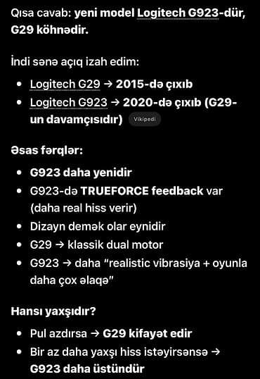 direksiyon seti ucuz: Logitech G923 Driving Force oyun sükan dəsti Salam sükan desti — 5