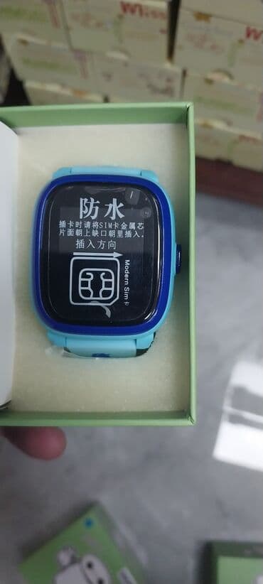 таблетка барои фарбех шудан: Смарт часы, Умные, Сенсорный экран, цвет - Голубой — 5