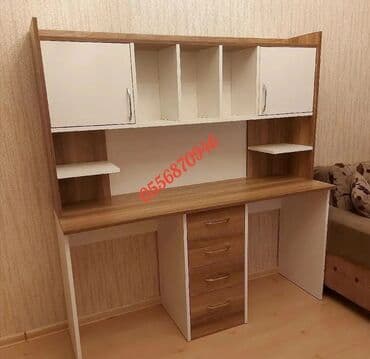 dizayn mebel: Oğlan və qız üçün, Yeni, Siyirməli, Yazı masası, Stulsuz — 2