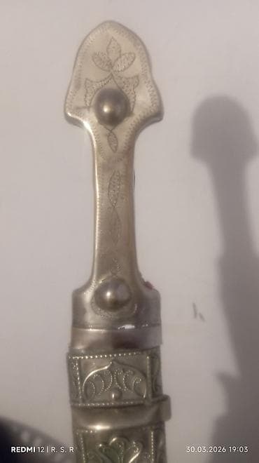 gips baş: Qafqaz üslubunda xəncər (kəmər qabıyla) - Bıçaq növü: ənənəvi Qafqaz — 2