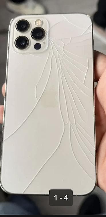 прокат плейстейшен 4: IPhone 12 Pro Max, Серебристый, Битый — 1