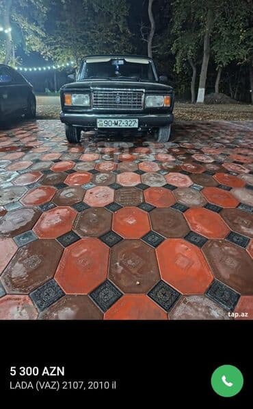 w210 disk: VAZ 2107, qara rəng, sedan. Xüsusiyyətlər: - Klassik “07” dizaynı — 7