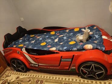 islenmis kravat: Uşaq maşın çarpayısı, matrası da var. Geniş təknəfərli Çilək — 1