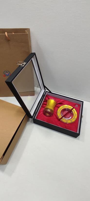 qızıl qabı: Armudu stəkanlar, rəng - Qızılı — 7