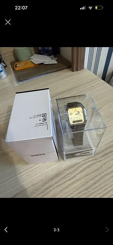 canon saat: Casio hibrid qol saatı – analoq və rəqəmsal displeyin kombinasiya — 3