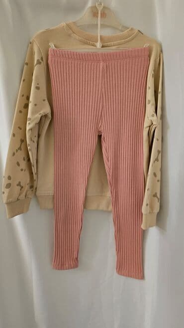 Другие товары для детей: Uşaq geyim dəsti – 2 parça - Üst geyim: krem rəngli sweatşört, xallı — 2