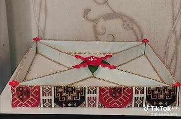 novruz bayrami xoncasi: Əl işi bəzəkli səbət və stendlər dəsti - Novruz temalı bəzək: milli — 1