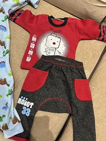 Другие детские вещи: Uşaq geyim dəsti - 2 hissədən ibarət: uzunqollu svitşot və şalvar - — 1