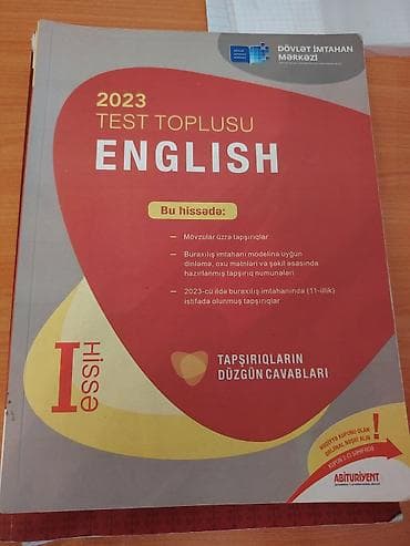 Testlər: İngilis dili Testlər 9-cu sinif, DİM, 1-ci hissə, 2023 il — 1