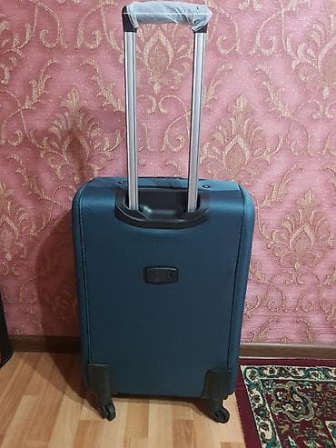 Digər idman və istirahət malları: Tekstildən hazırlanmış təkərli səyahət çamadanı - Rəng: tünd mavi - — 2