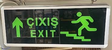 LED “ÇIXIŞ / EXIT” göstərici lövhələri - İkidilli yazı: “ÇIXIŞ / — 4