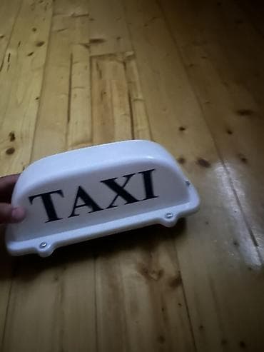 Taksi dam işıq lövhəsi - Rəng: ağ korpus, qara “TAXI” yazısı - Güclü — 1