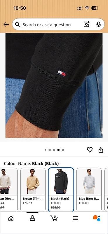 dublyonka kisi ucun: Tommy Hilfiger original sviter. Amazon.co.uk saytından endirimdə £60 — 4