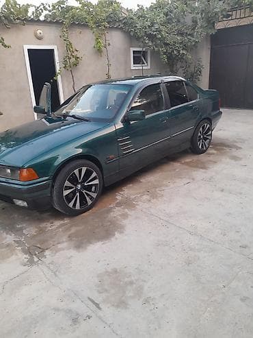 disk teker alemi: BMW sedan, yaşıl-mavi (tünd petrol) rəng. E36 kuzov. - 4 qapı, salon — 8