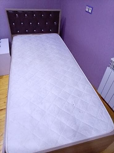 Tək nəfərlik çarpayı və döşək dəsti - Ölçü: təxmini 90x190 sm tək — 2
