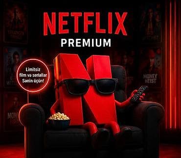 divarda televizor yeri: Premium Netflix 4K UHD hesabı - Filmlər, seriallar — 5