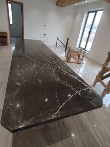 Стулья: Нераскладной, Мрамор, Прямоугольный стол — 3