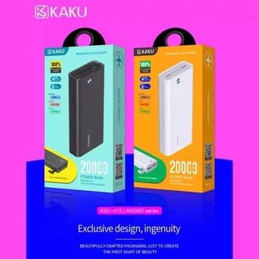 baseus power bank: Powerbank Apple, 20000 mAh, Yeni — 1