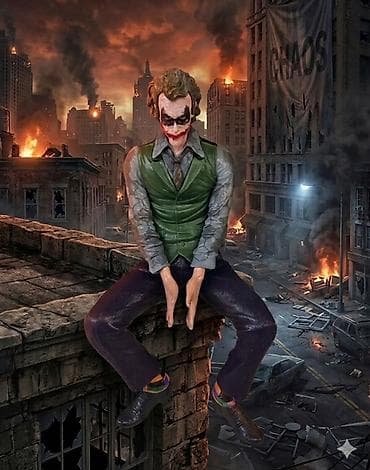 Joker kolleksiya fiqurları – oturan model Məhsul təsviri: - Populyar