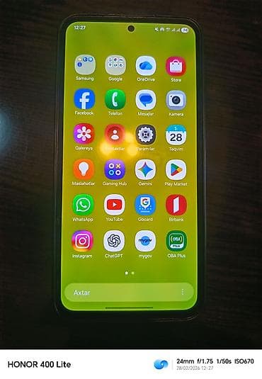 iphone pro qiymeti: Samsung Galaxy A54 5G, 256 GB, rəng - Qara, İki sim kartlı — 3