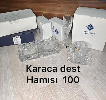 Karaca və Bohemia Crystal dəsti yeni - Brend: Karaca, Bohemia Crystal