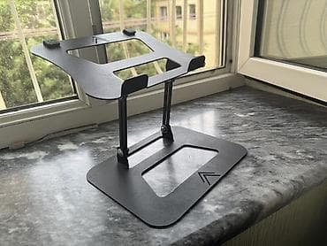 kompüter keysi: Metal noutbuk dayaqı/stendi - Tam metall konstruksiya: möhkəm, sabit — 3