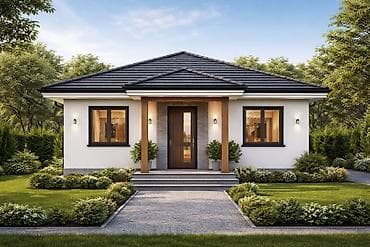 sharp soyuducu servis: Müasir tərzdə təkmərtəbəli fərdi yaşayış evi layihəsi - Arxitektura — 1